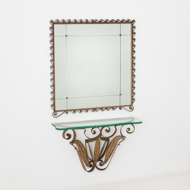 Console & Mirror by Pierluigi Colli