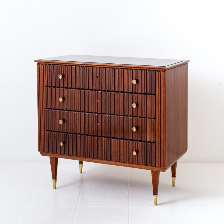Italian 'Ribbed' Chest of Drawers