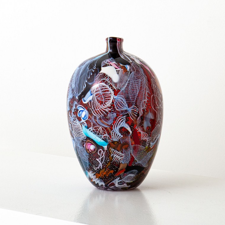 Glass Vase by A.V.E.M