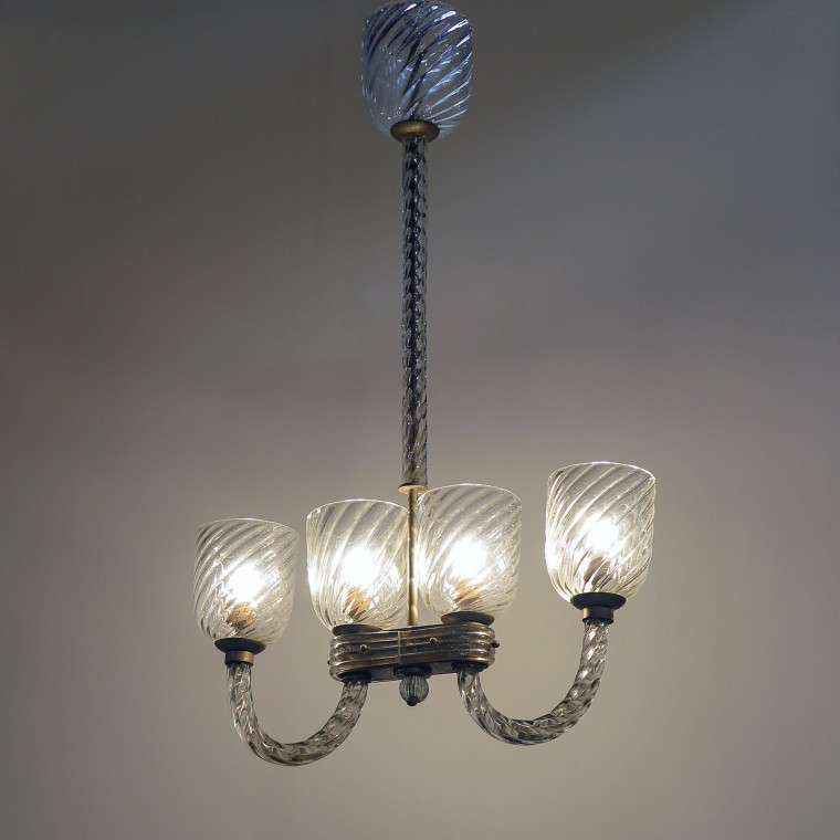 Four-Shade Chandelier by Barovier