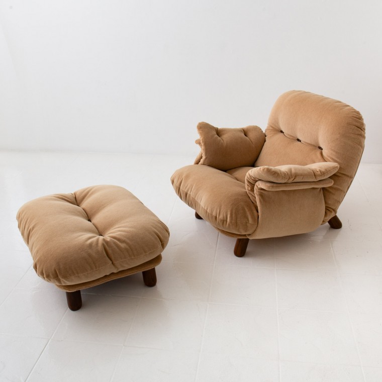 Lounge Chair & Footstool by INSA