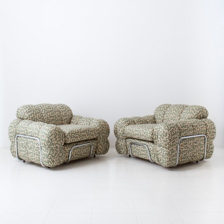 Italian 'Cube' Lounge Chairs