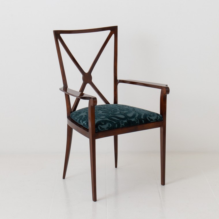Italian Walnut Side Chair