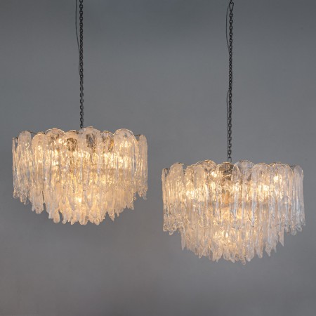 'Icicle' Chandeliers by Mazzega