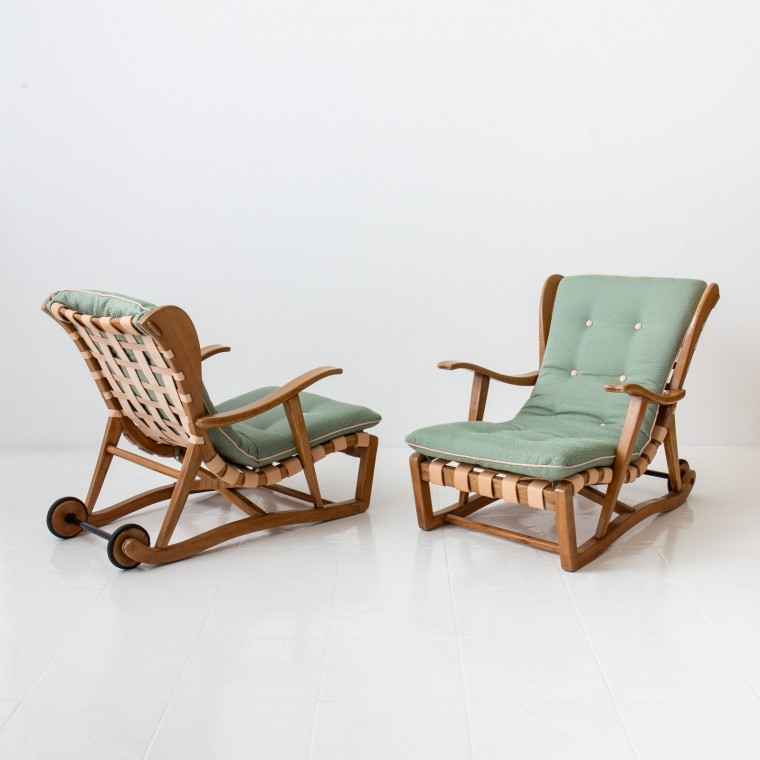 Lounge Chairs by Guglielmo Pecorini