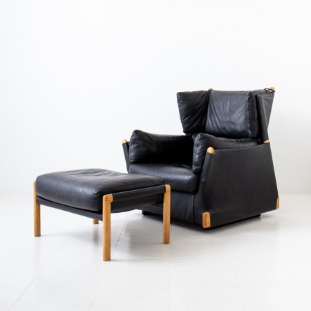Lounge Chair & Footstool by Piero de Martini
